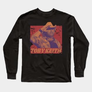 toby keith - retro style Long Sleeve T-Shirt